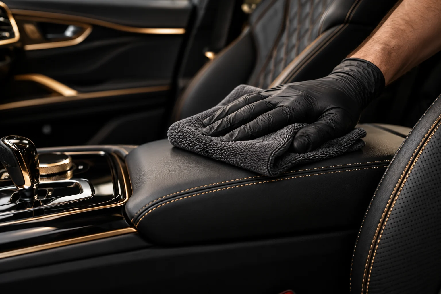 Leather finishing