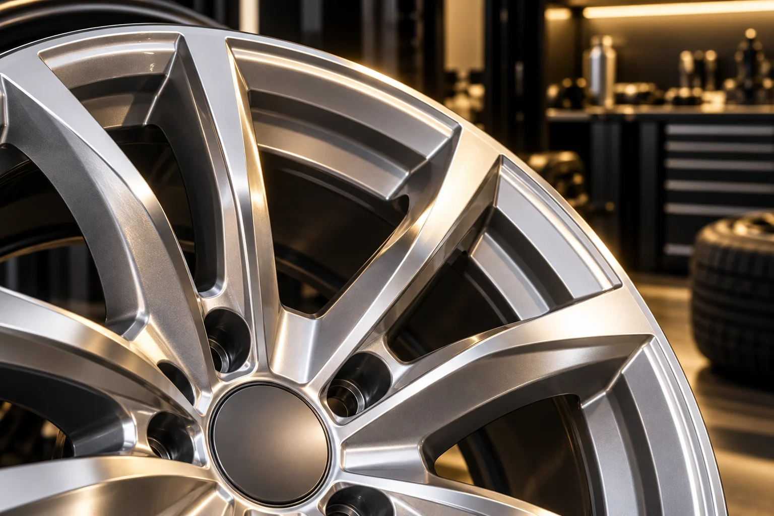 Rim and spoke detail